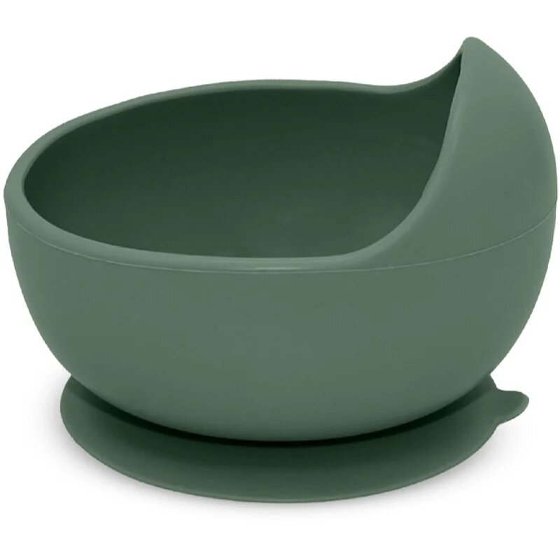 Petite&Mars Take&Match Silicone Bowl skledica s priseskom Misty Green 6 m+ 360 ml