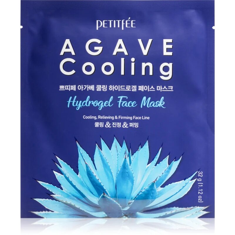 Petitfée Agave Cooling intenzivna hidrogelna maska za pomiritev kože 32 g