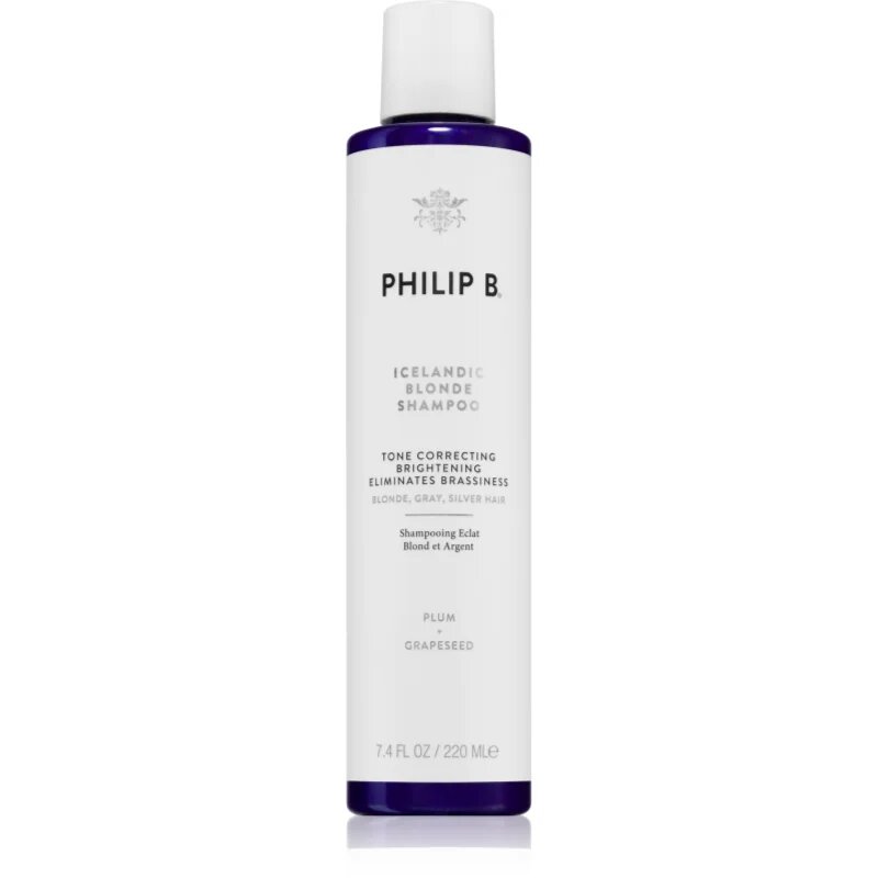Philip B. Icelandic Blonde šampon za blond in sive lase 220 ml