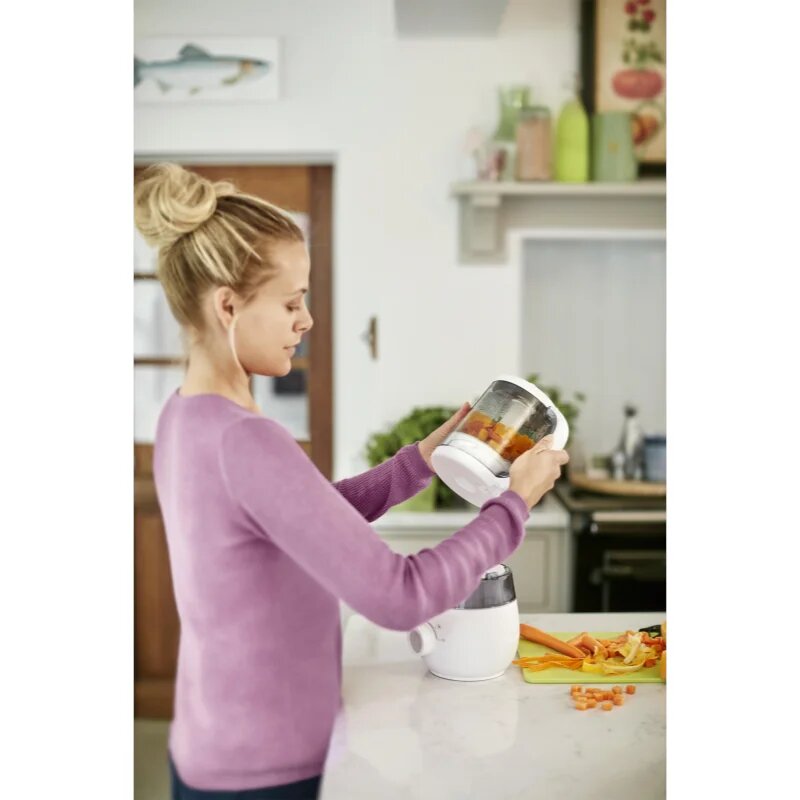 Philips Avent Baby Food Maker 4in1 SCF885/01 parni kuhalnik in mešalnik 4 v 1 1 kos