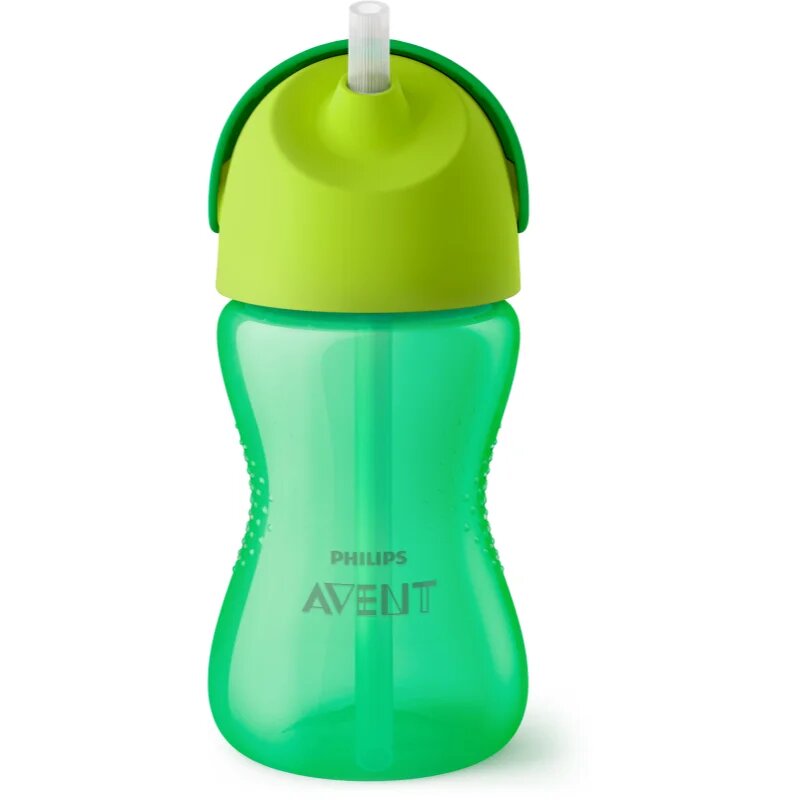 Philips Avent Bendy Straw SCF798/01 12m+ skodelica z gibljivo slamico Green 300 ml
