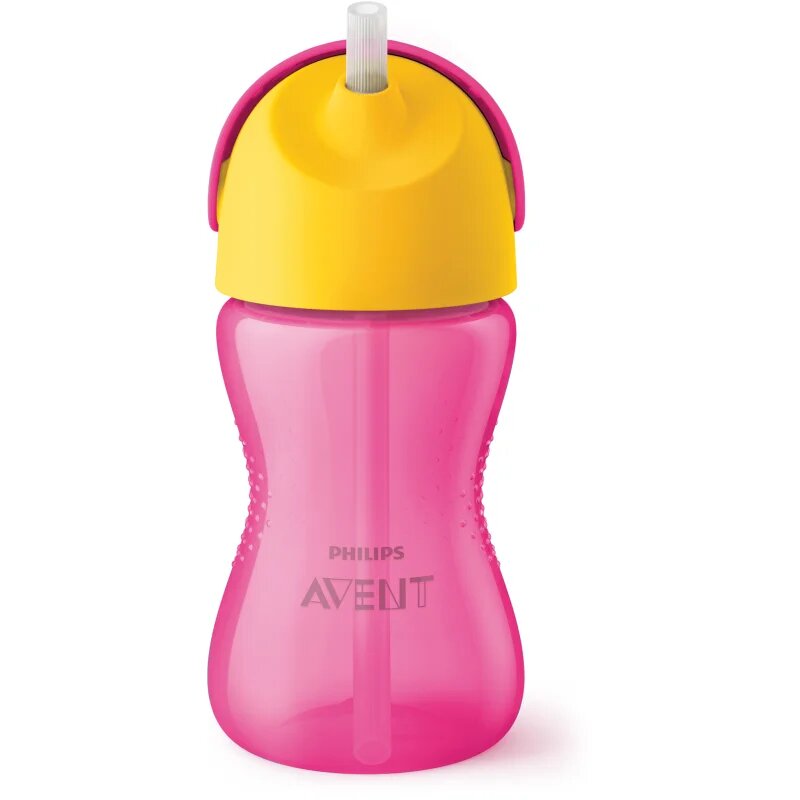 Philips Avent Bendy Straw SCF798/02 12m+ skodelica z gibljivo slamico Pink 1 kos