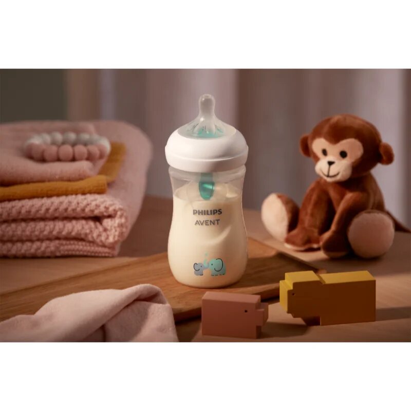 Philips Avent Natural Response AirFree SCY673/81 steklenička za dojenčke 3-6 m Elephant 1 kos