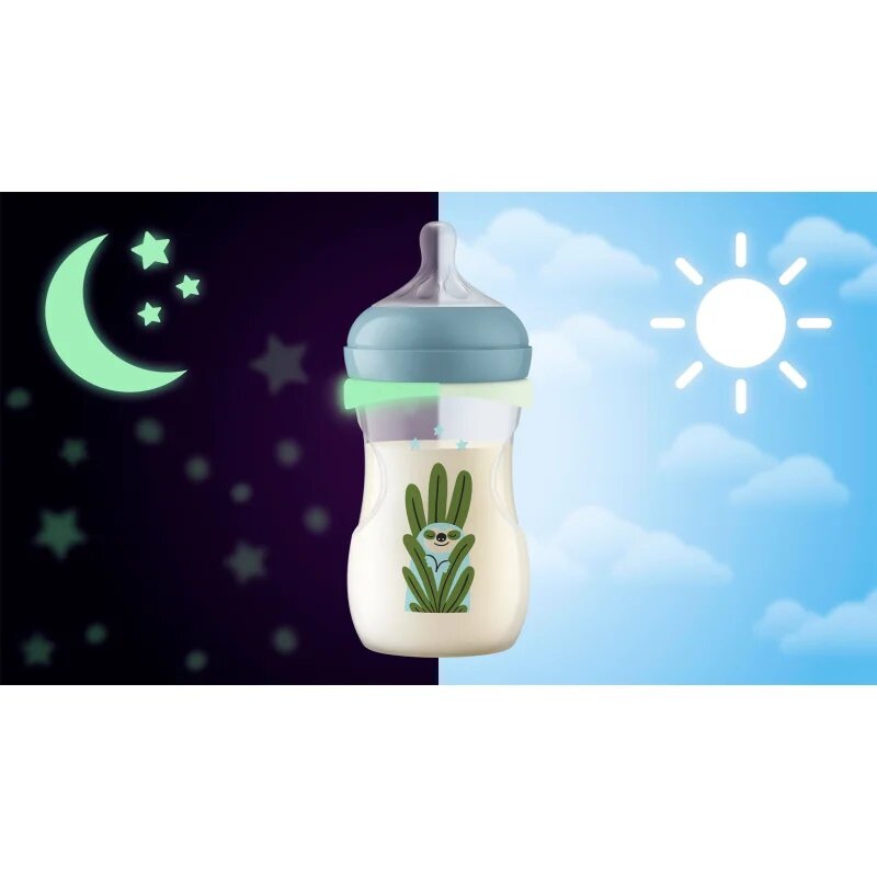 Philips Avent Natural Response SCY903/81 steklenička za dojenčke Night Koala / 3-6 m 1 kos