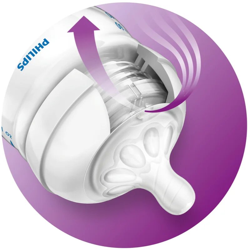 Philips Avent Natural SCF039/17 steklenička za dojenčke First Flow 0 m 1 kos