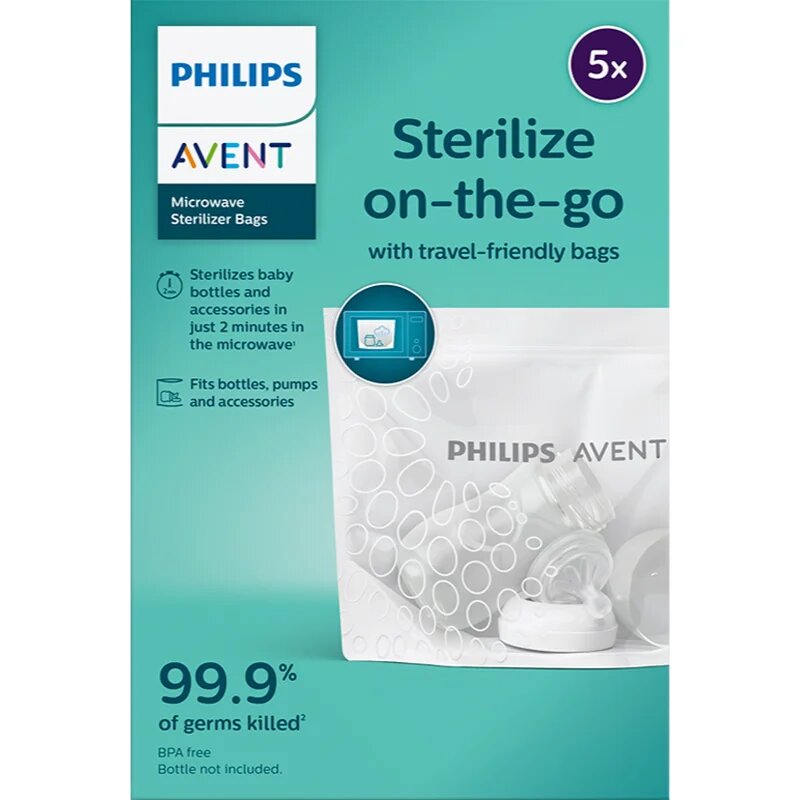 Philips Avent Steriliser bags SCF297/05 vrečke za sterilizacijo za mikrovalovno pečico 5 kos