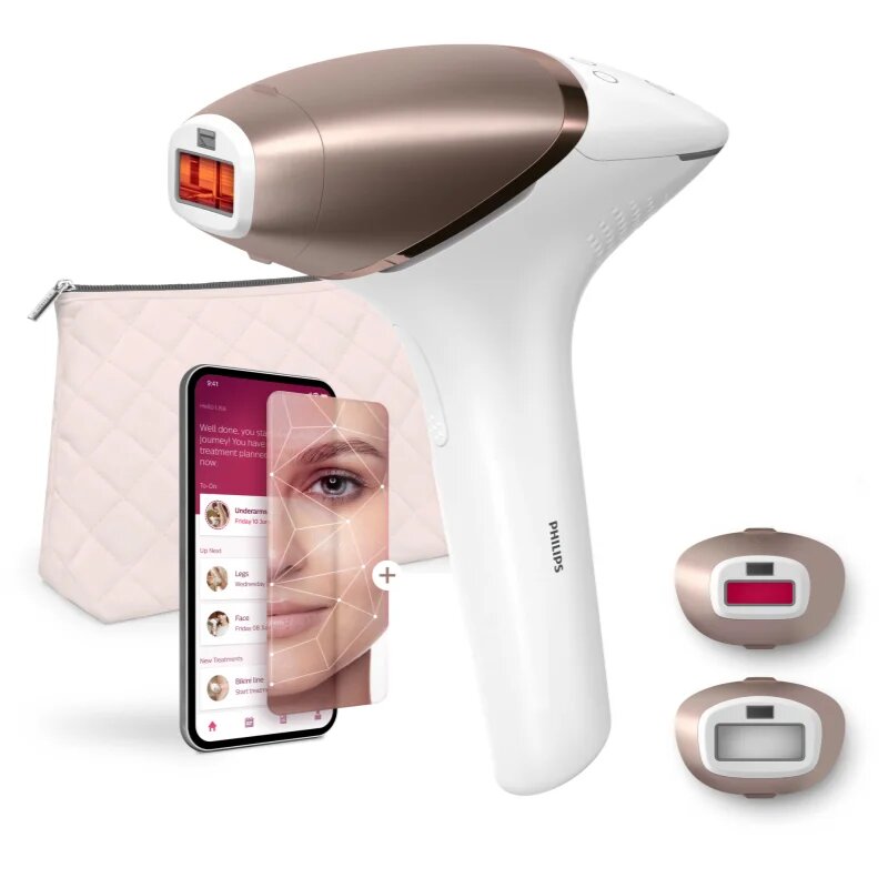 Philips Lumea IPL 9900 SkinAI BRI950/01 IPL epilator za telo obraz predel bikinija in pazduhe 1 kos