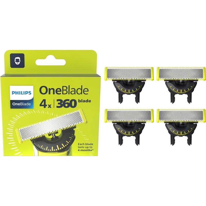 Philips OneBlade 360 QP440/50 nadomestne britvice for OneBlade 4 kos
