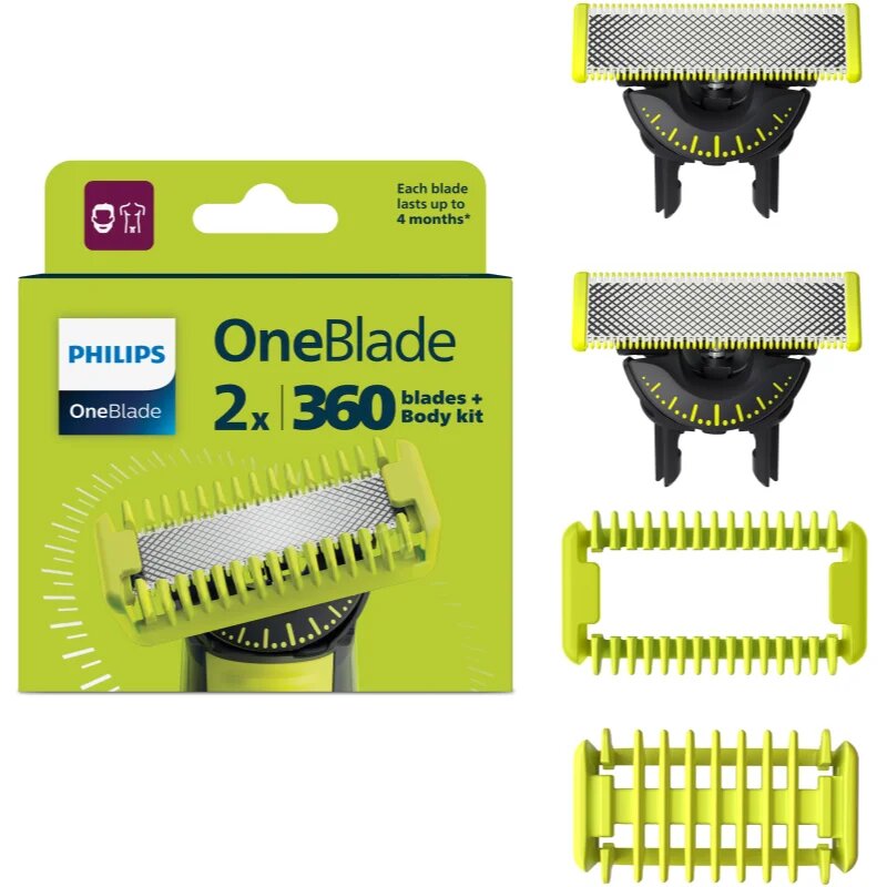 Philips OneBlade 360 QP624/50 nadomestne britvice for OneBlade 360 2 kos