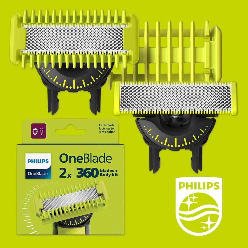Philips OneBlade 360 QP624/50 nadomestne britvice for OneBlade 360 2 kos