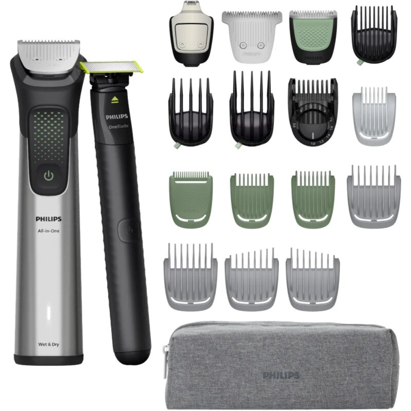 Philips Series 9000 MG9557/15 večnamenski strojček za striženje + One Blade Face 1 kos
