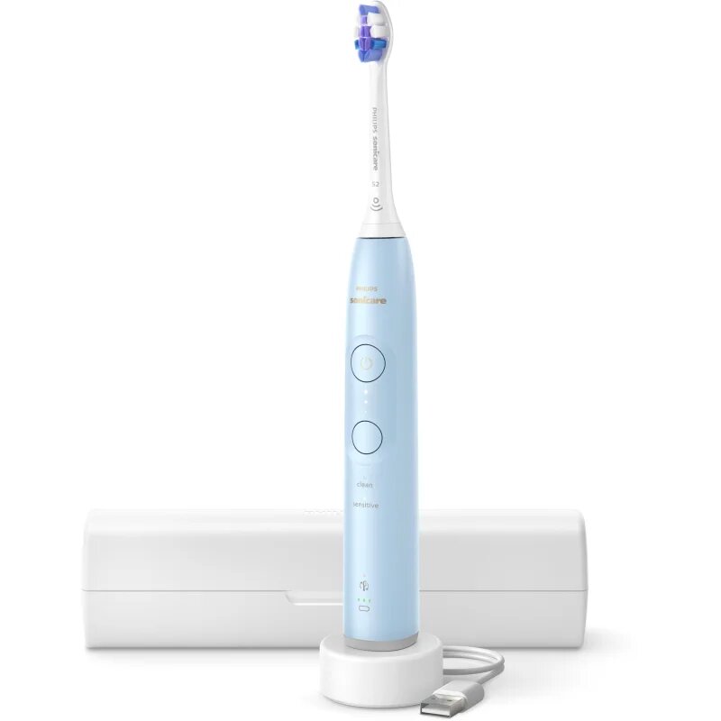 Philips Sonicare 6100 HX7406/02 sonična električna zobna ščetka s potovalnim etuijem Light Blue 1 kos