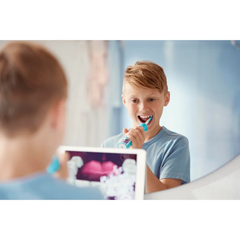 Philips Sonicare For Kids HX6322/04 sonična električna zobna ščetka za otroke z Bluetooth povezavo Aqua 1 kos