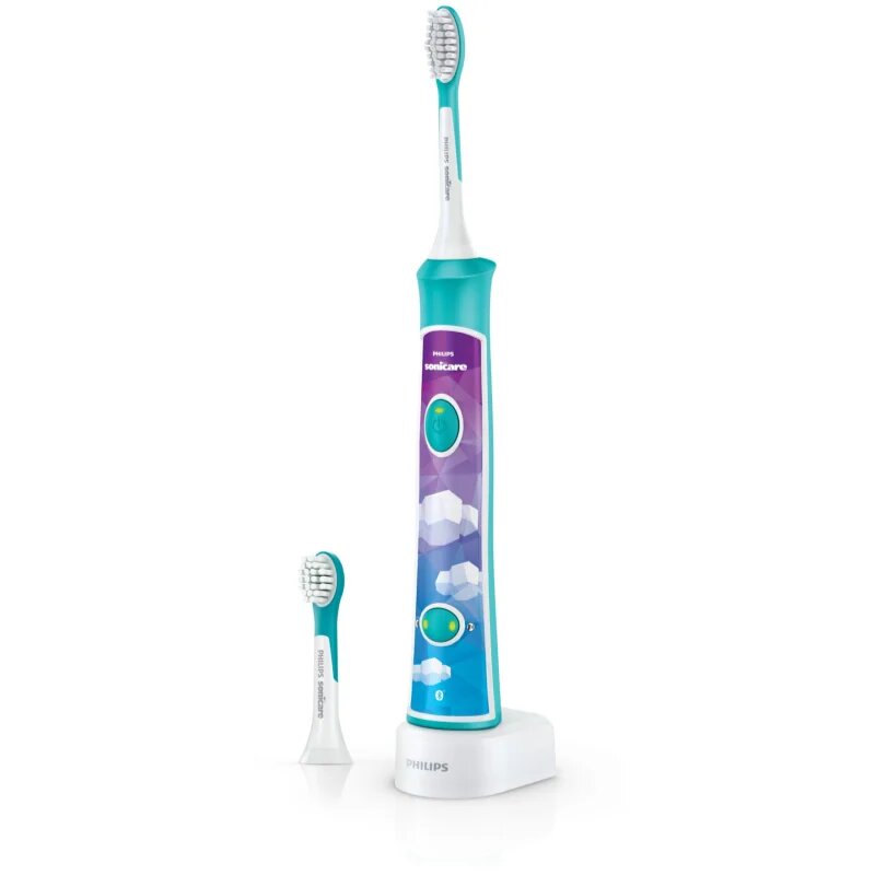 Philips Sonicare For Kids HX6322/04 sonična električna zobna ščetka za otroke z Bluetooth povezavo Aqua 1 kos
