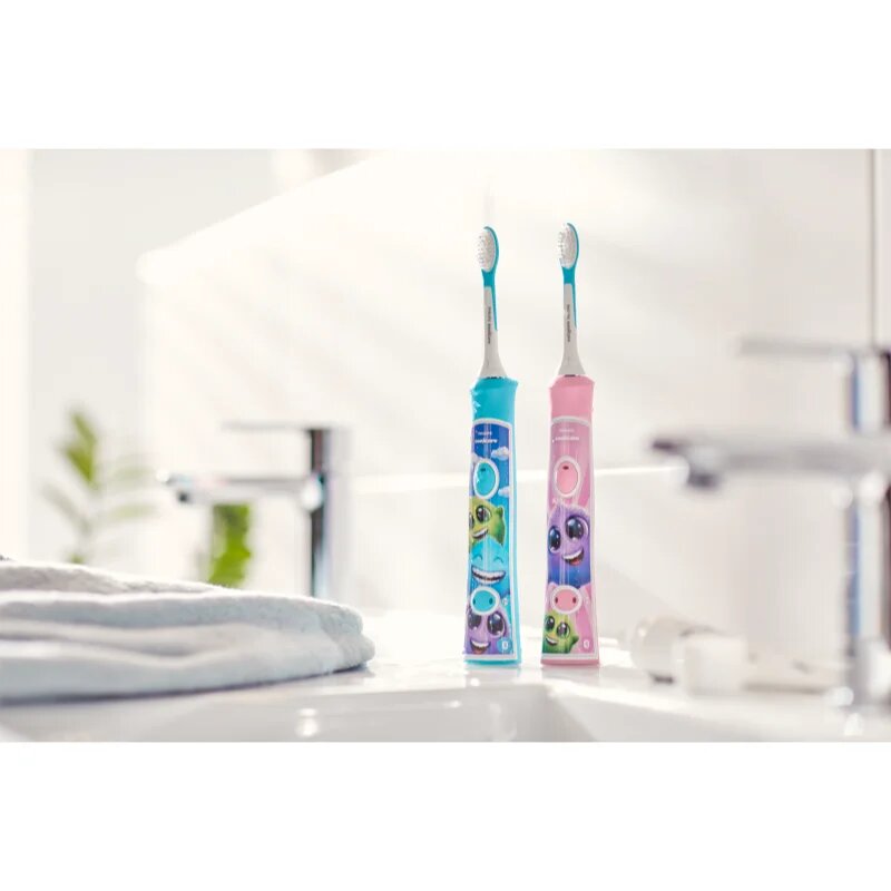 Philips Sonicare For Kids HX6352/42 sonična električna zobna ščetka za otroke z Bluetooth povezavo Pink 1 kos