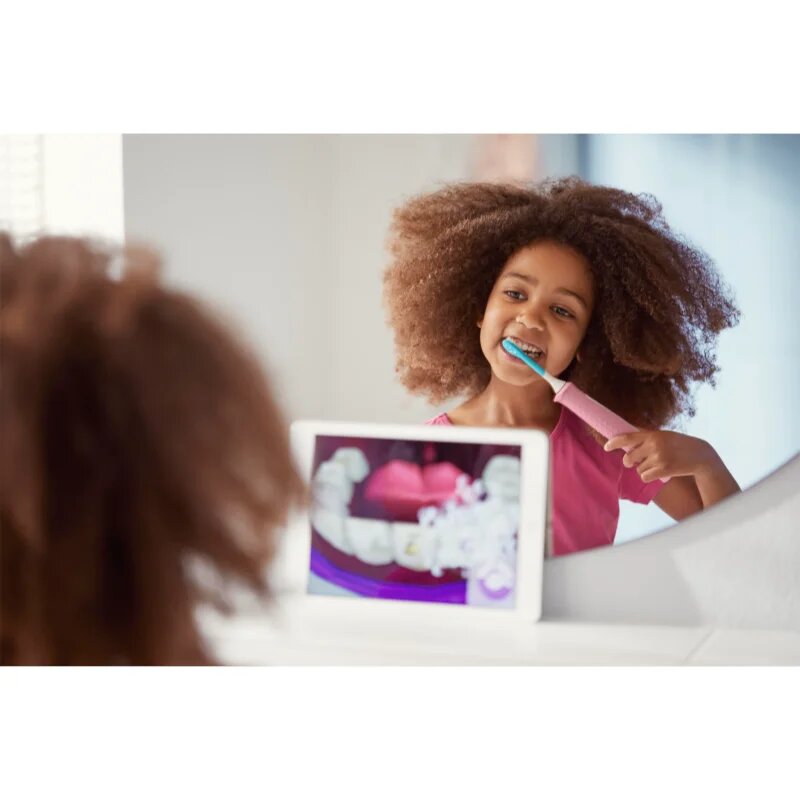 Philips Sonicare For Kids HX6352/42 sonična električna zobna ščetka za otroke z Bluetooth povezavo Pink 1 kos