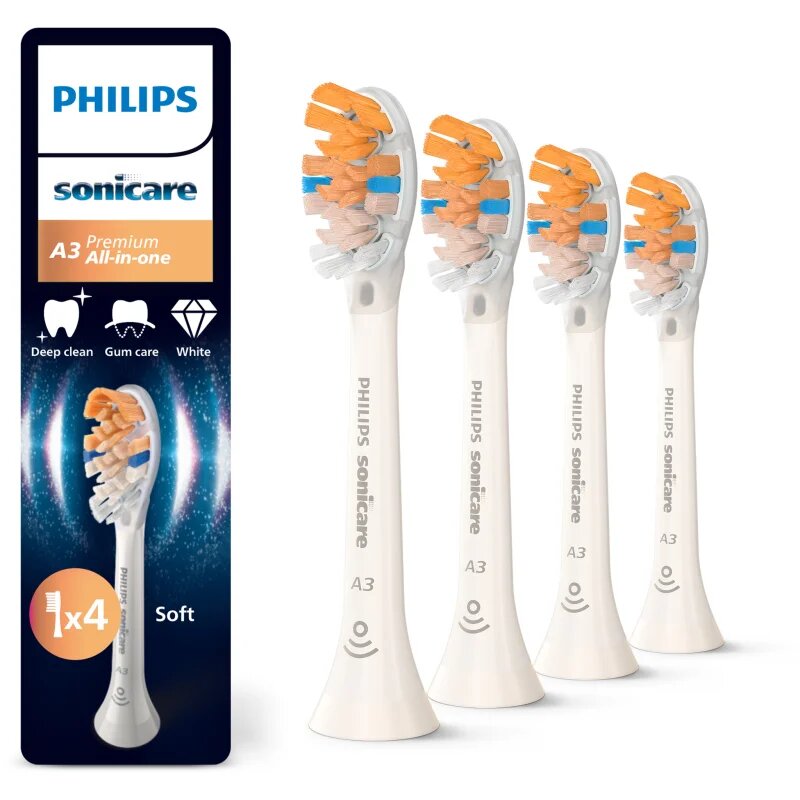 Philips Sonicare Premium All-in-One HX9094/87 nadomestne glave za zobno ščetko White 4 kos
