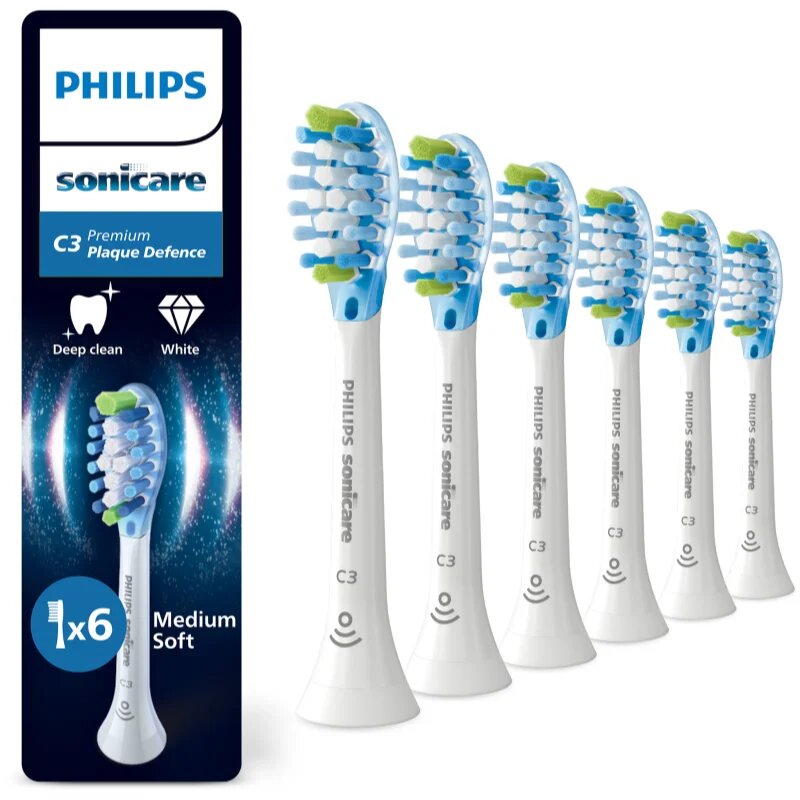 Philips Sonicare Premium Plaque Defense HX9046/87 nadomestne glave za zobno ščetko 6 kos