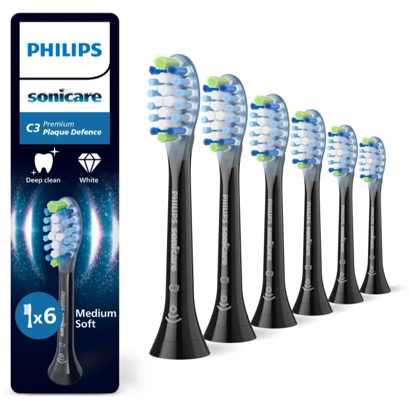 Philips Sonicare Premium Plaque Defense HX9046/88 nadomestne glave za zobno ščetko 6 kos