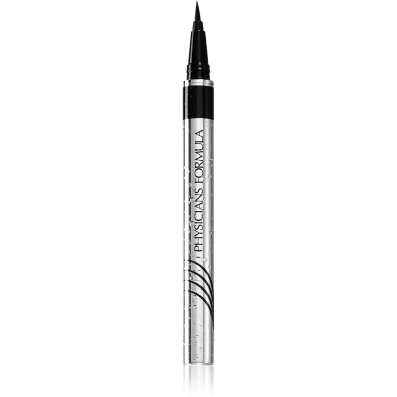 Physicians Formula Eye Booster™ Waterproof UltraFine tekoče črtalo za oči z aktivnimi snovmi za rast trepalnic vodoodporno odtenek Blackest Black 0.5