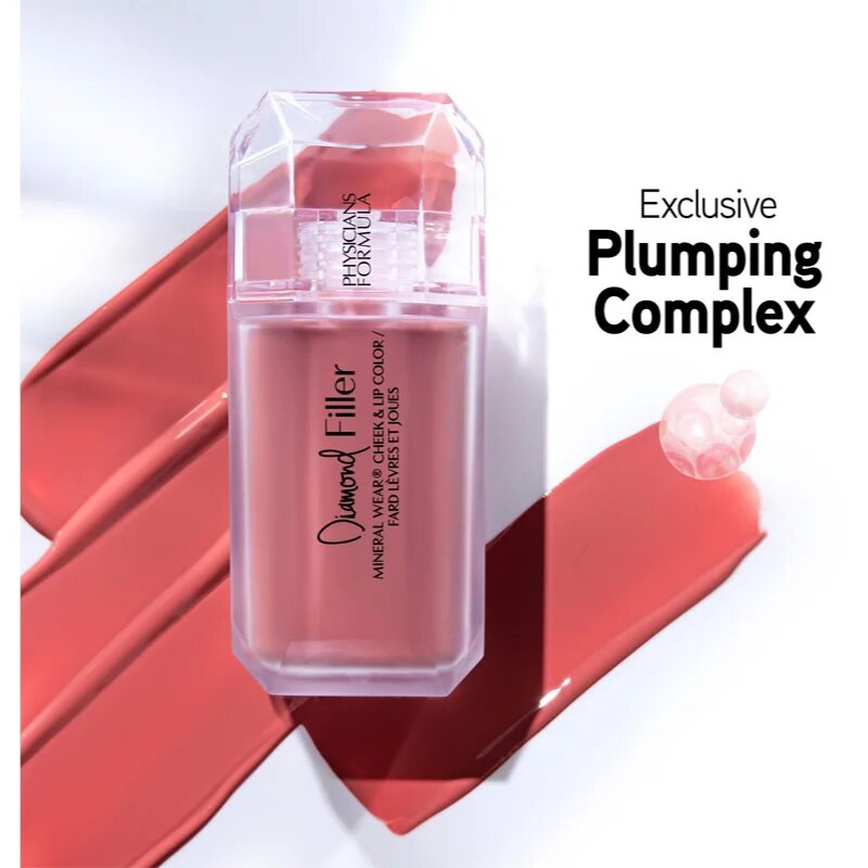 Physicians Formula Mineral Wear® Diamond Filler šminka za ustnice in lička odtenek Brilliant Peach 7.3 ml