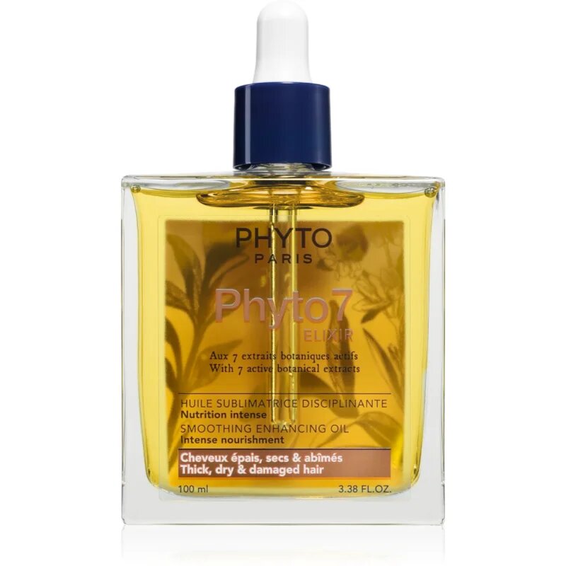 Phyto 7 Elixir Smoothing Enhancing Oil olje za suhe obremenjene lase 100 ml