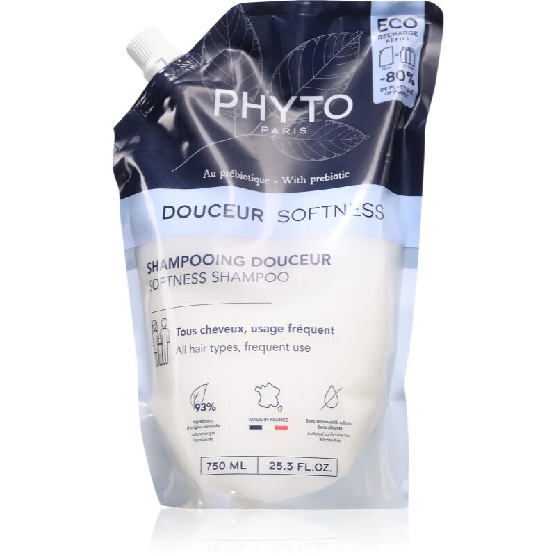 Phyto Douceur Softness Shampoo nežni šampon za vsakodnevno uporabo za obnovo lasišča 750 ml
