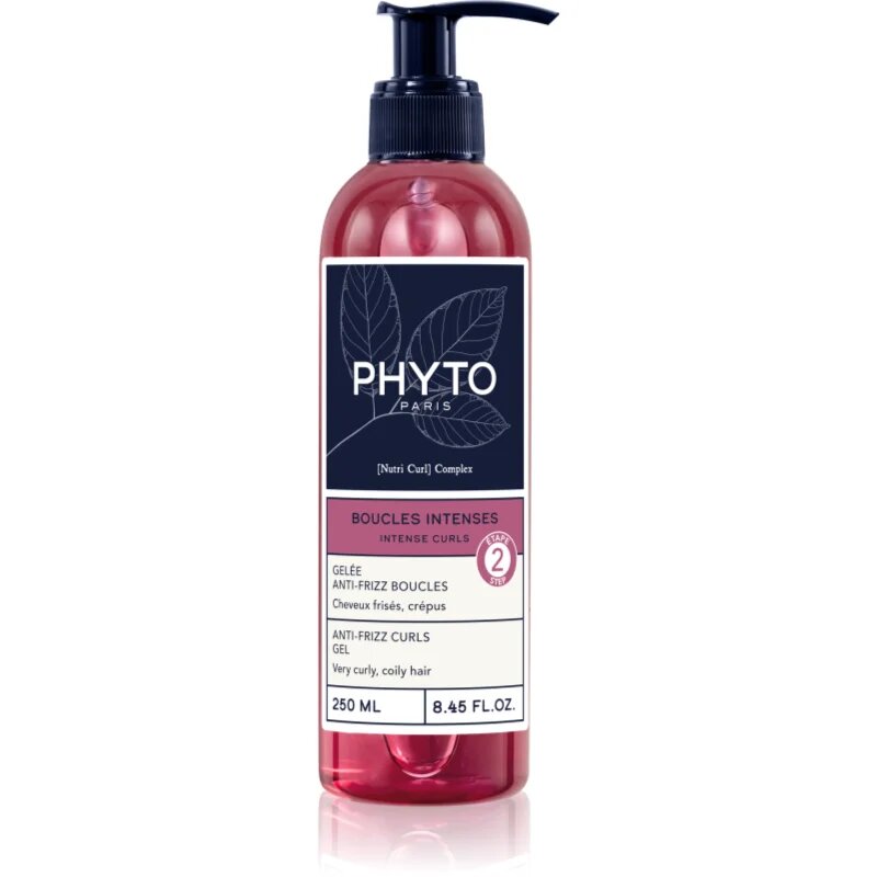Phyto Intense Curls Anti-Frizz Curls Gel fiksacijski gel za valovite in kodraste lase 250 ml