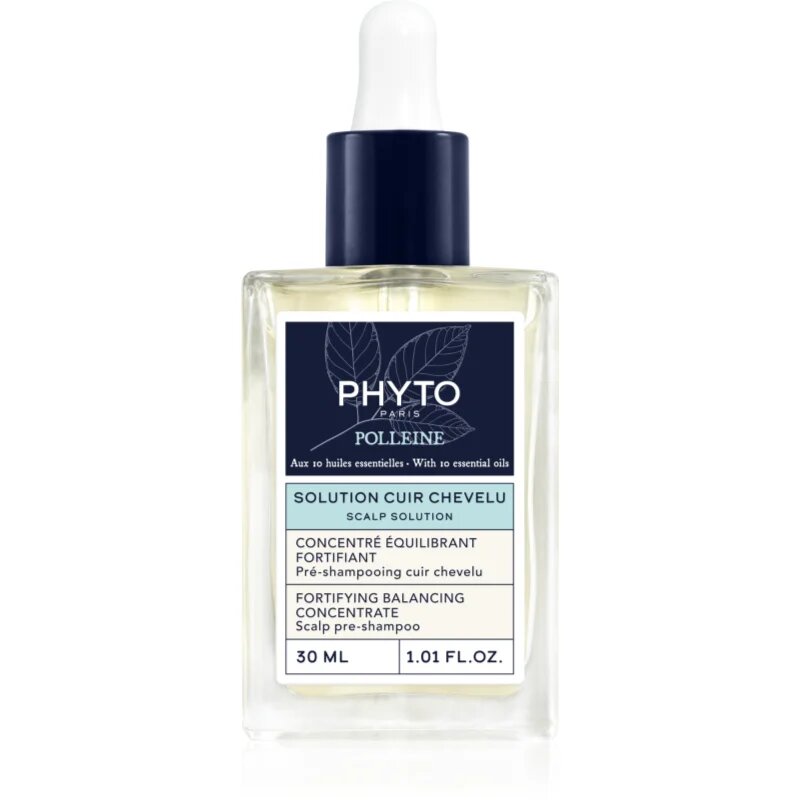 Phyto Polleine Fortifying Balancing Concentrate nega pred šamponiranjem za mastno lasišče 30 ml
