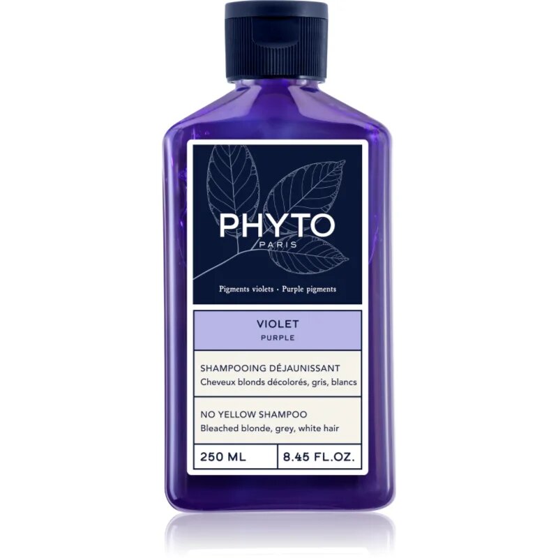 Phyto Violet No Yellow Shampoo šampon za toniranje za blond lase in lase s prameni 250 ml