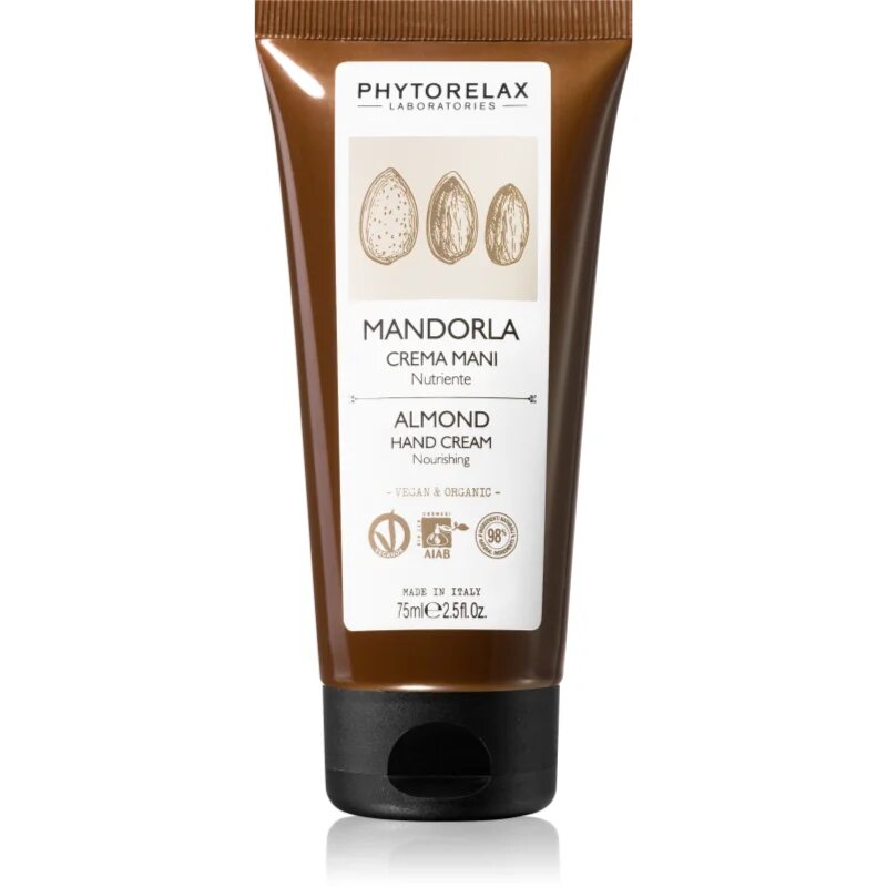 Phytorelax Laboratories Almond hranilna krema za roke 75 ml