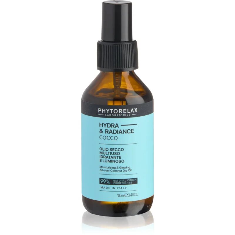 Phytorelax Laboratories Coconut večnamensko suho olje za obraz telo in lase 100 ml