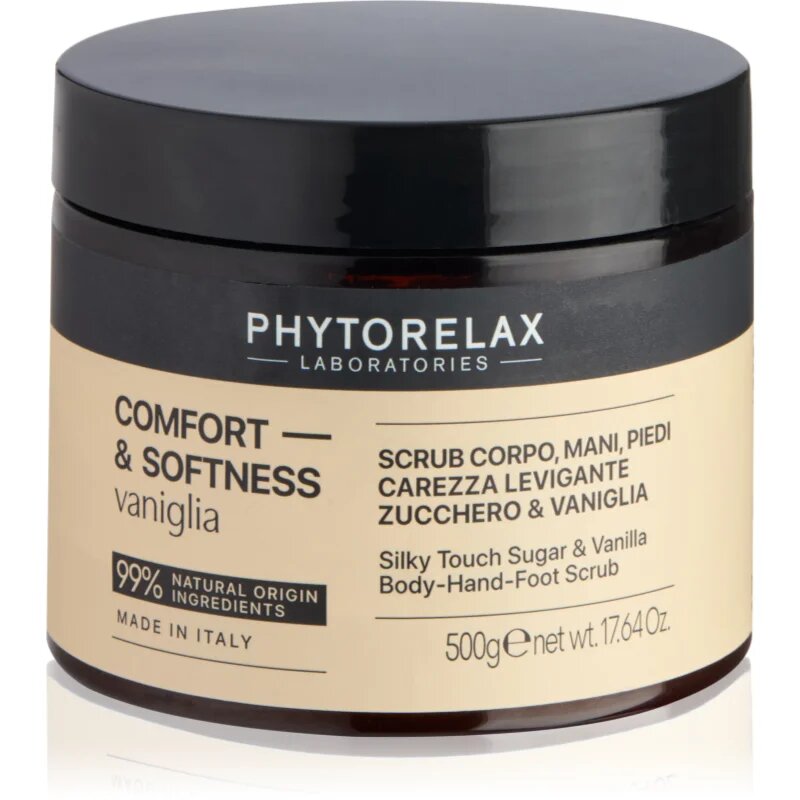 Phytorelax Laboratories Comfort & Softness Vanilla gladilni piling za roke noge in telo 500 ml