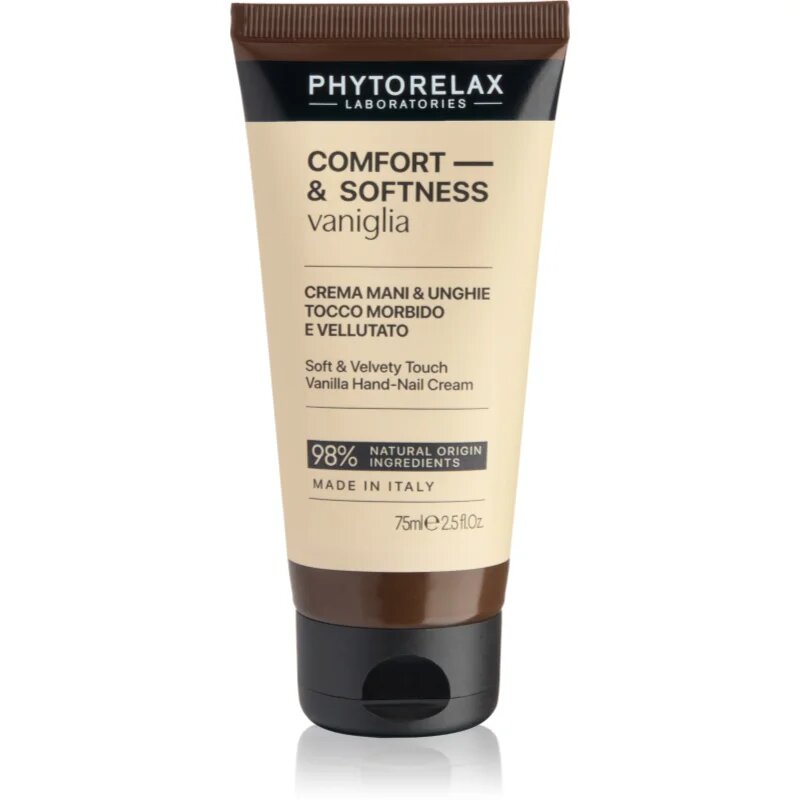 Phytorelax Laboratories Comfort & Softness Vanilla negovalna krema za roke 75 ml