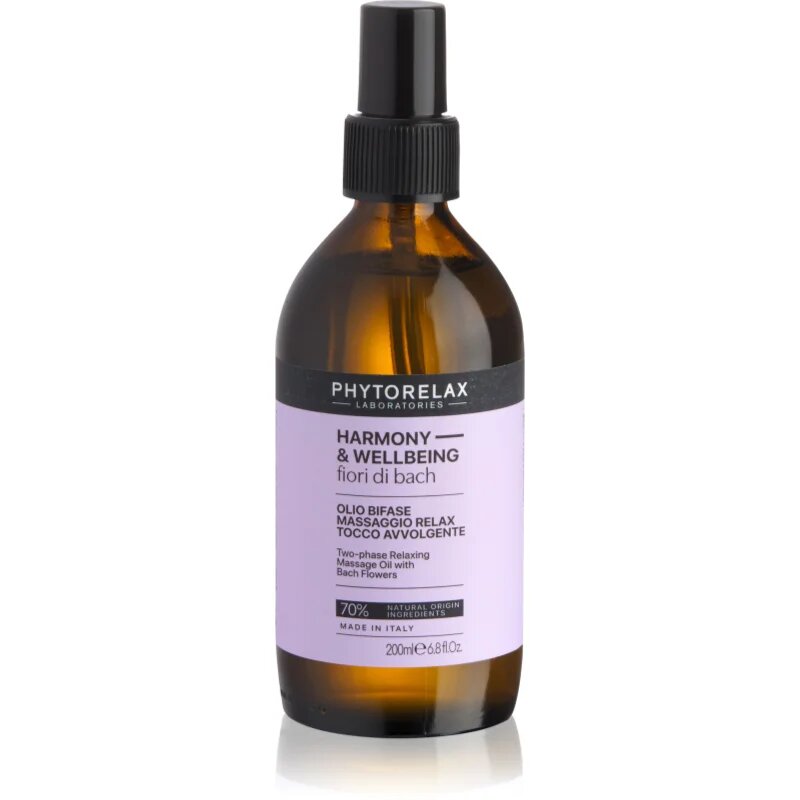 Phytorelax Laboratories Fiori di Bach relaksacijsko masažno olje 200 ml