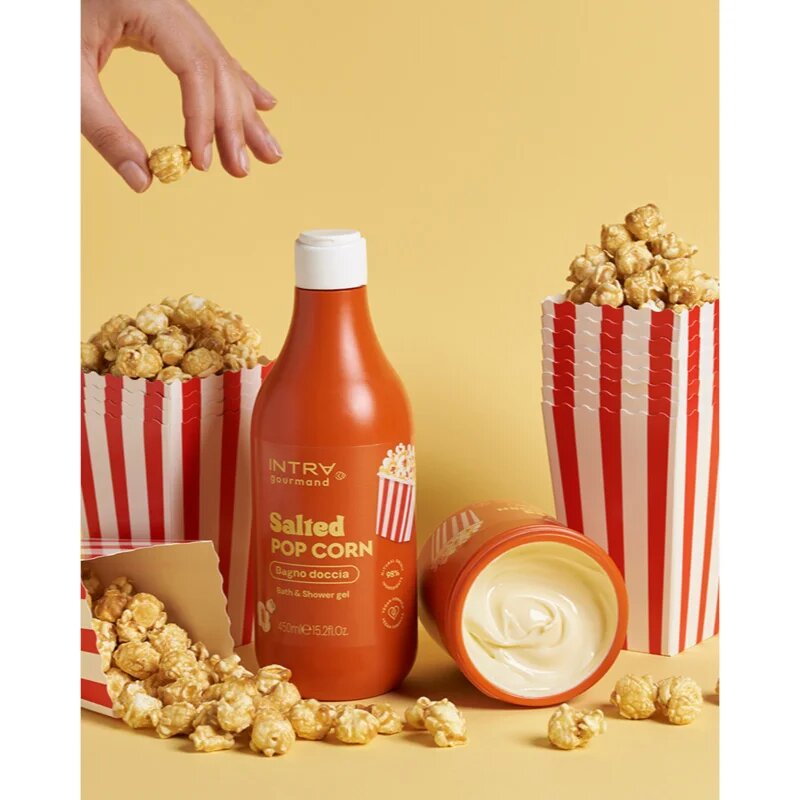 Phytorelax Laboratories Intra Gourmand Salted Popcorn gel za prhanje in kopanje 450 ml