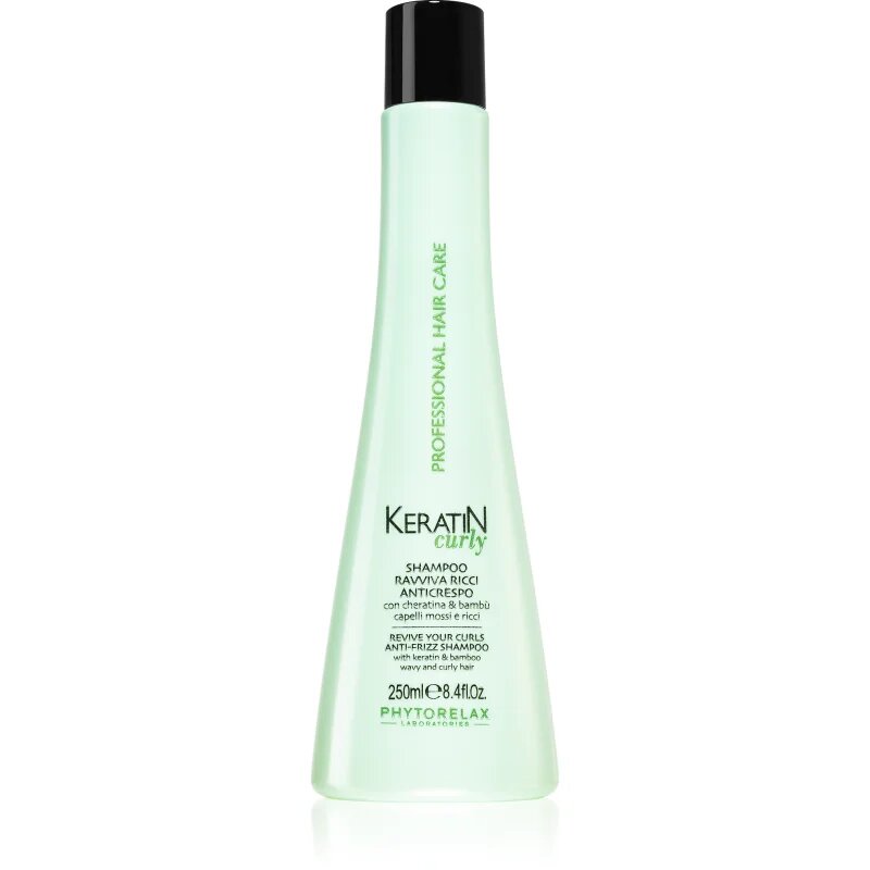 Phytorelax Laboratories Keratin Curly šampon za kodraste in valovite lase proti krepastim lasem 250 ml
