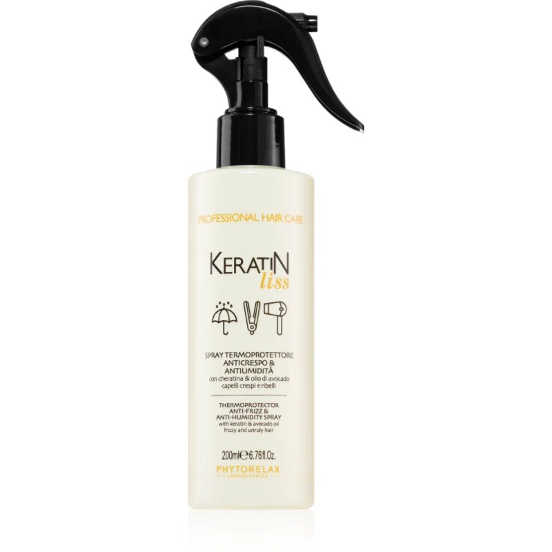 Phytorelax Laboratories Keratin Liss zaščitno pršilo z vlažilnim učinkom za neobvladljive lase 250 ml