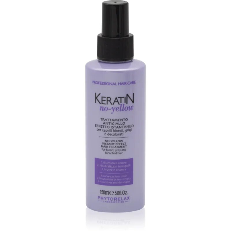 Phytorelax Laboratories Keratin No-Yellow pršilo proti rumenim tonom 150 ml