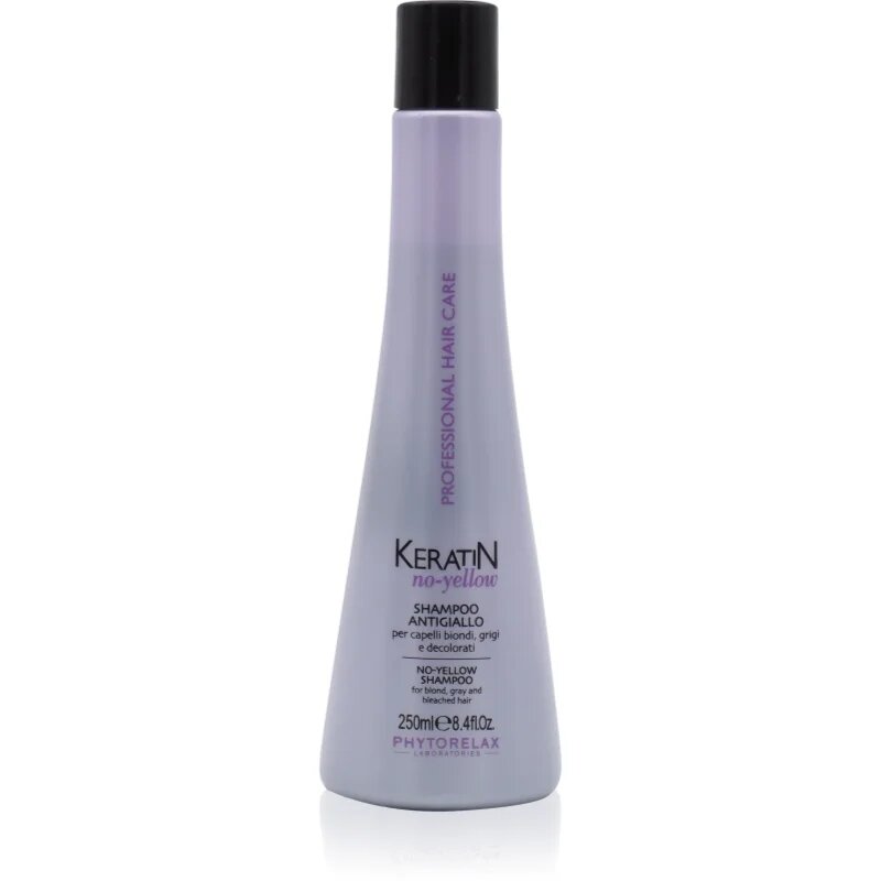 Phytorelax Laboratories Keratin No-Yellow šampon za nevtralizacijo rumenih tonov 250 ml