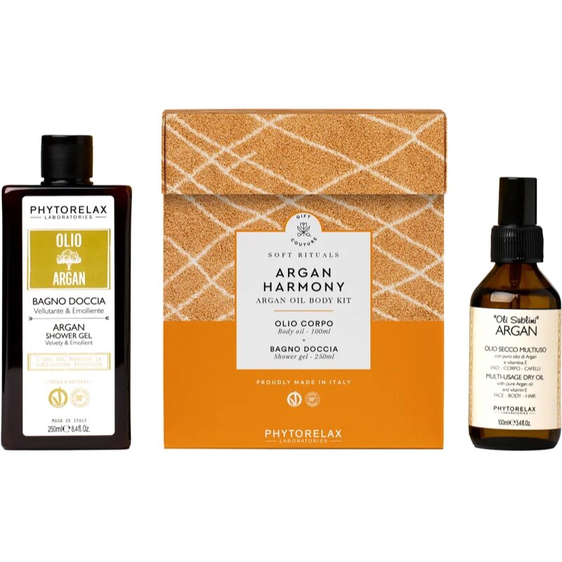 Phytorelax Laboratories Soft Rituals Argan Harmony darilni set za prehrano in hidracijo