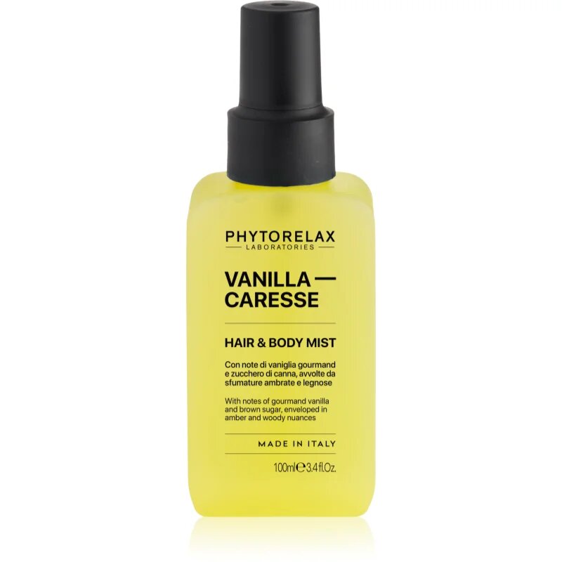 Phytorelax Laboratories Vanilla Caresse parfumska meglica za telo in lase za ženske 100 ml