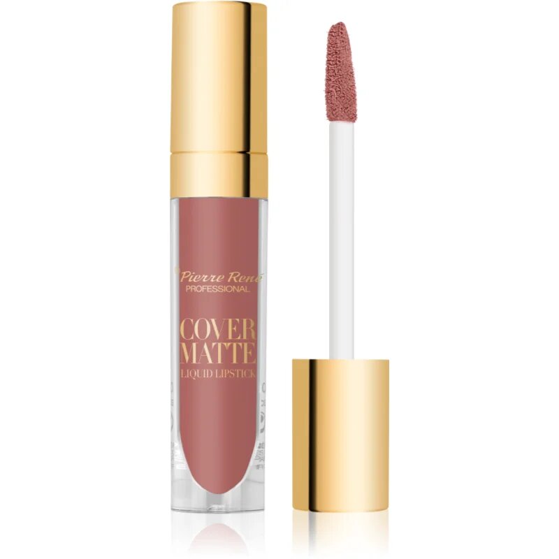 Pierre René Cover Matte mat tekoča šminka odtenek 02 Vintage Rose 5 ml