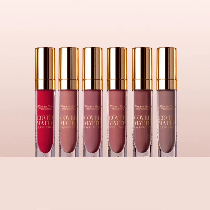 Pierre René Cover Matte mat tekoča šminka odtenek 02 Vintage Rose 5 ml