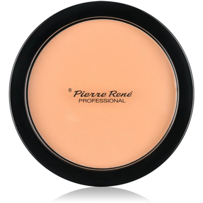 Pierre René Face kompaktni puder z ogledalom in aplikatorjem odtenek 03 Transparent 8 g