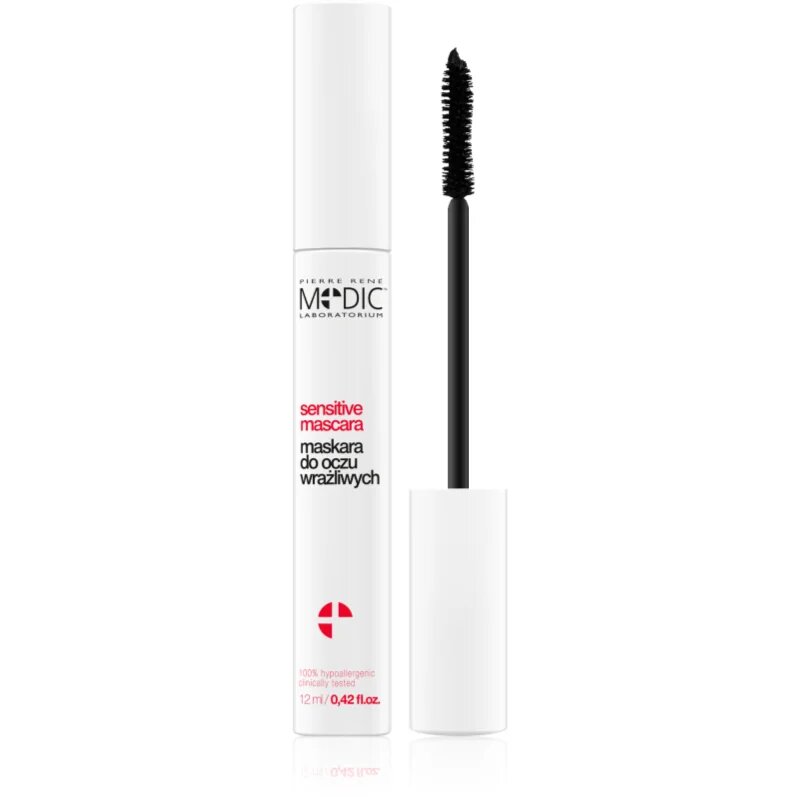 Pierre René Medic Laboratorium maskara s keratinom za občutljive oči odtenek Black 12 ml