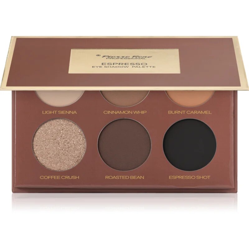 Pierre René Mocha Mousse paleta senčil za oči odtenek Espresso 6x1.3 g