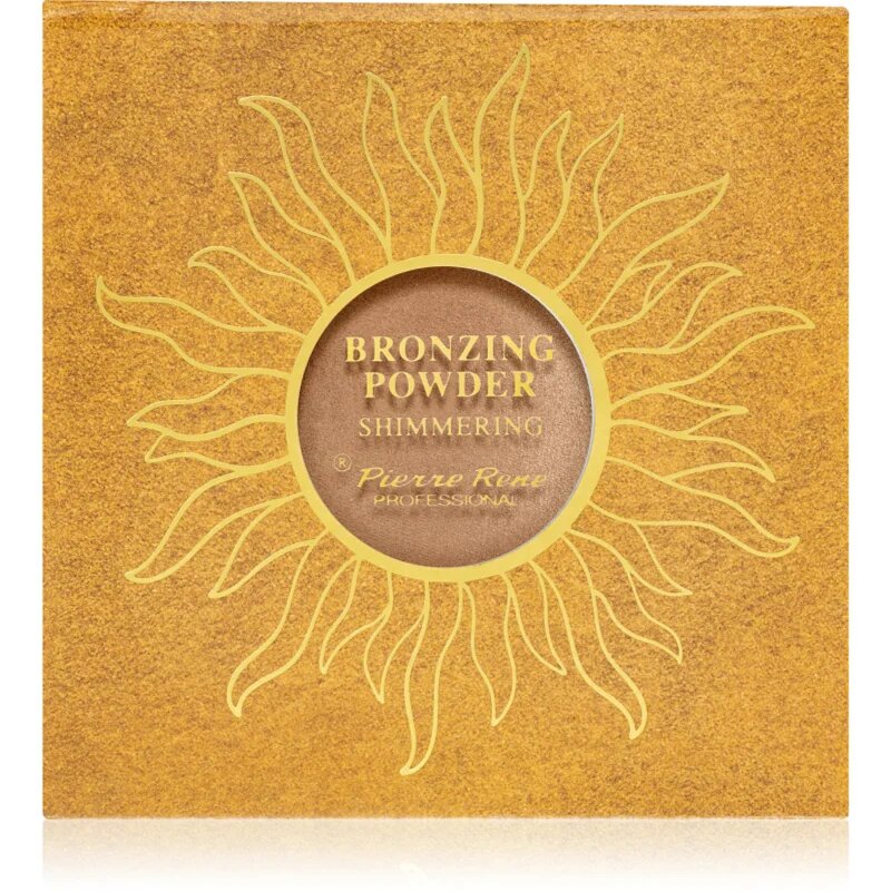 Pierre René Professional Shimmering kompaktni puder z bronz učinkom 75 g