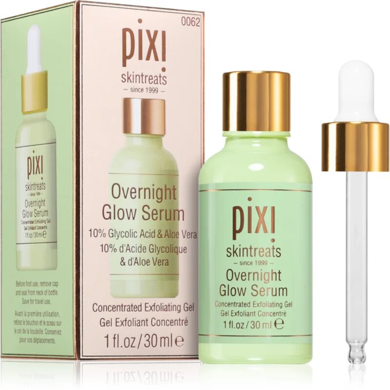 Pixi Overnight Glow Serum nočni serum za obraz z glikolno kislino 30 ml