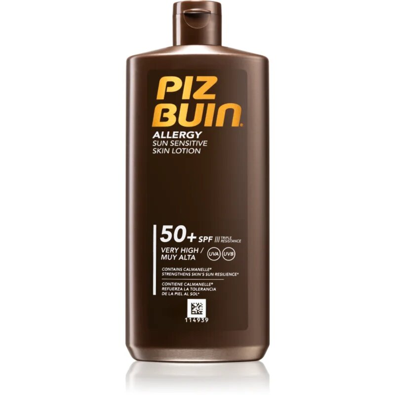Piz Buin Allergy losjon za sončenje za občutljivo kožo SPF 50+ 400 ml